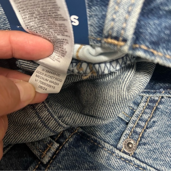 Old Navy Men’ 30x30 Straight Good Bucket Rigid Medium Wash Jeans 100% Cotton NWT - Picture 9 of 10